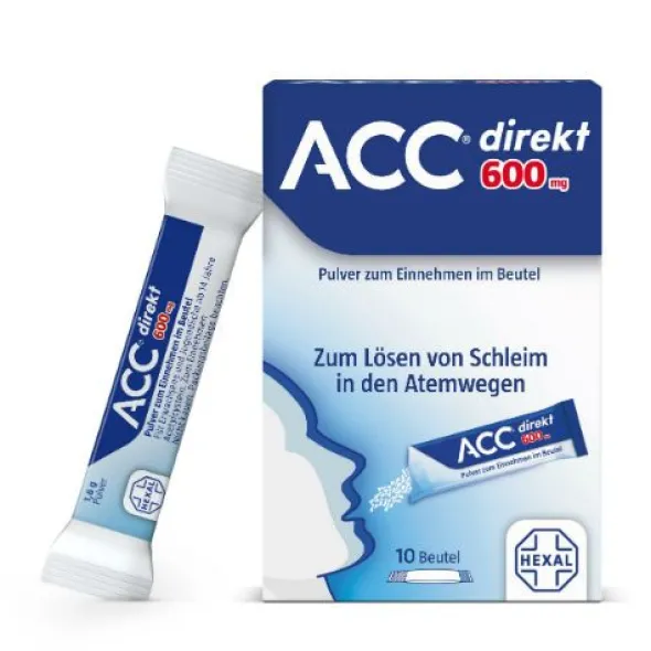 ACC direkt 600 mg Pulver zum Einnehmen im Beutel 10 St
