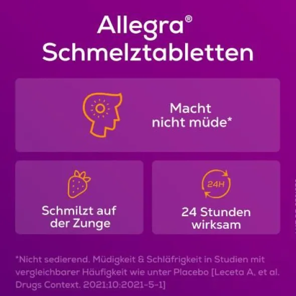 ALLEGRA Allergietabletten Kinder 10 mg Schmelztab. 20 St
