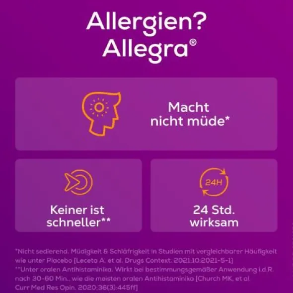 ALLEGRA Allergietabletten 20 mg Tabletten Dose 100 St