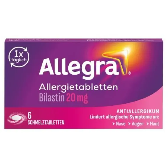 ALLEGRA Allergietabletten 20 mg Schmelztabletten 6 St