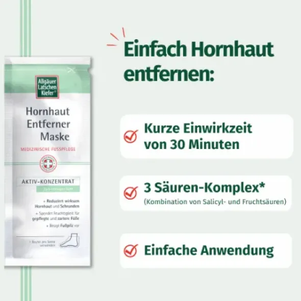 ALLGÄUER LATSCHENK. Hornhaut Entf.Maske cremig Set 1 P
