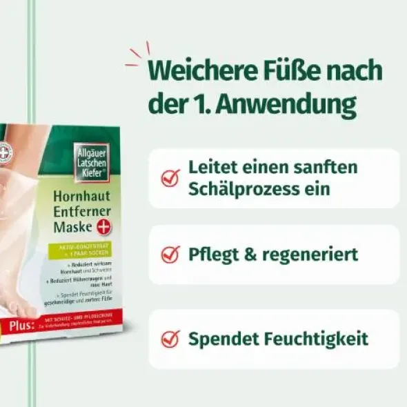 ALLGÄUER LATSCHENK. Hornhaut Entferner Maske plus 1 P