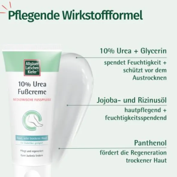 ALLGÄUER LATSCHENK. 10% Urea Fußcreme 100 ml