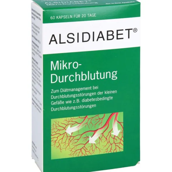 ALSIDIABET Diabetiker Mikro Durchblutung Kapseln 60 St