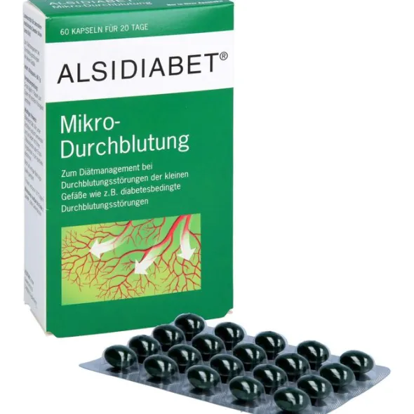 ALSIDIABET Diabetiker Mikro Durchblutung Kapseln 60 St