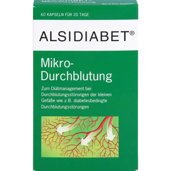 ALSIDIABET Diabetiker Mikro Durchblutung Kapseln 60 St