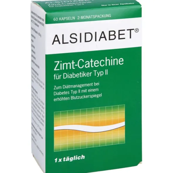 ALSIDIABET Zimt-Catechine f.Diab.Typ II 1xtägl.Kps 60 St