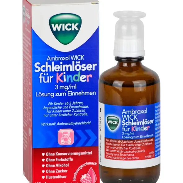 AMBROXOL WICK Schleimlöser f.Kind.3mg/ml L.z.Einn. 100 ml