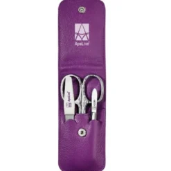 APOLINE Manicure Etui 3teilig lila 1 St