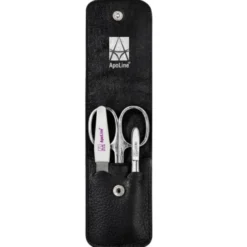 APOLINE Manicure Etui 3teilig schwarz 1 St