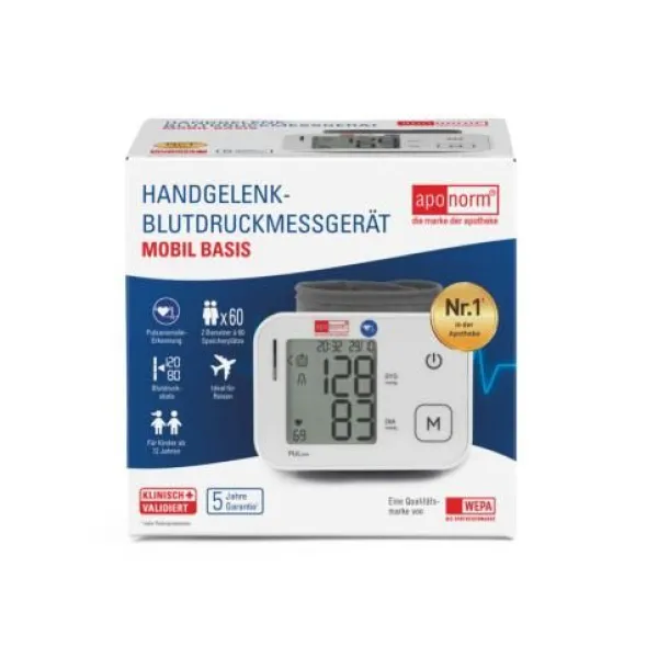 APONORM Blutdruckmessgerät Mobil Basis Handgelenk 1 St