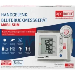 APONORM Blutdruckmessgerät Mobil Slim Handgelenk 1 St