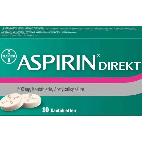 ASPIRIN Direkt Kautabletten 10 St