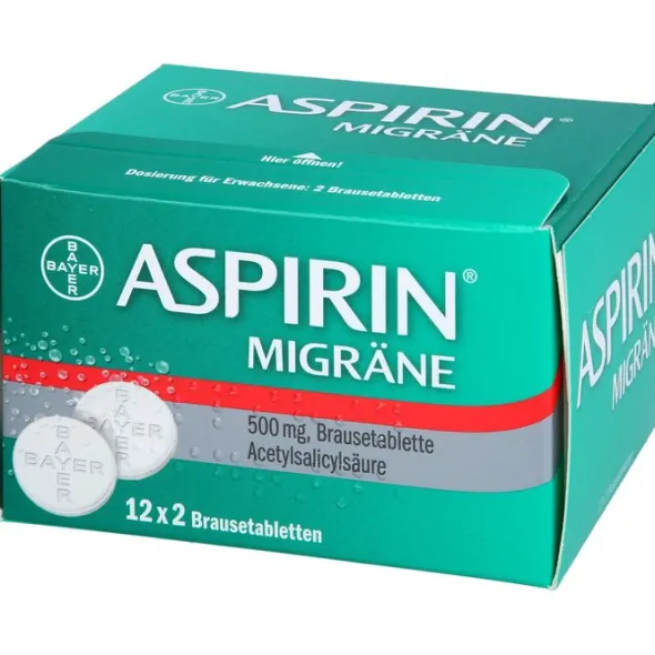 ASPIRIN MIGRÄNE 500 mg Brausetabletten 24 St