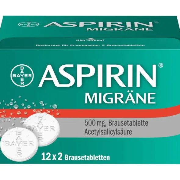 ASPIRIN MIGRÄNE 500 mg Brausetabletten 24 St