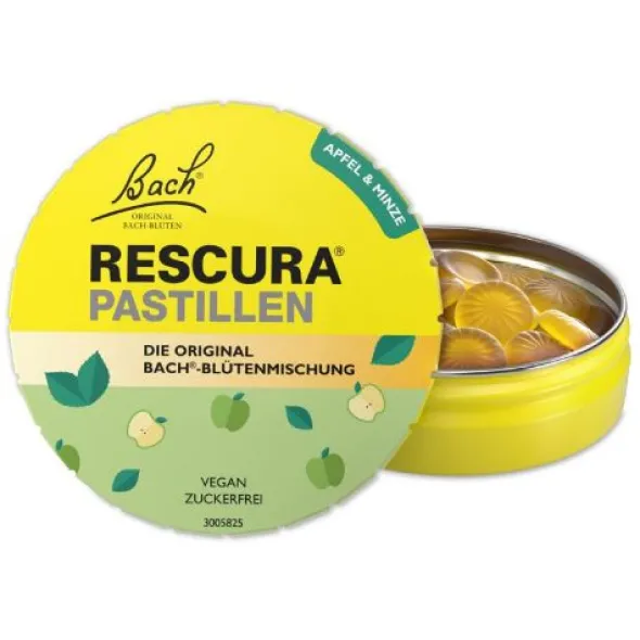 BACHBLÜTEN Original Rescura Pastillen Apfel-Minze 50 g