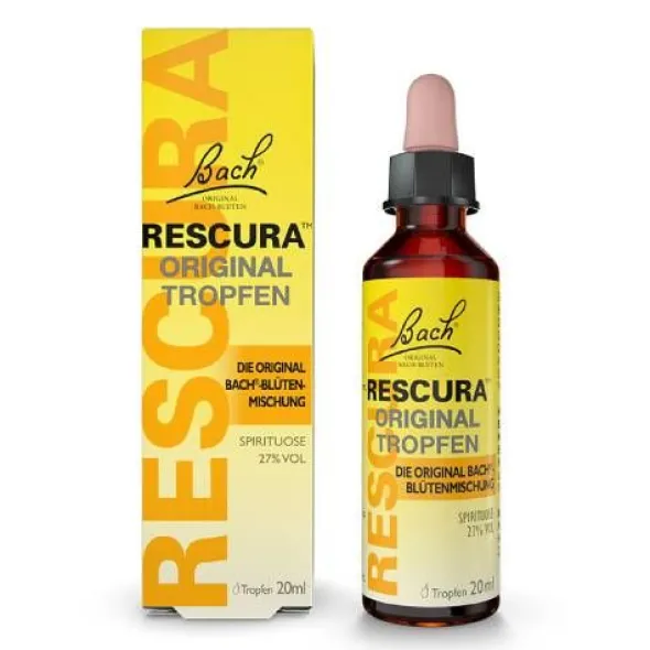 BACHBLÜTEN Original Rescura Tropfen m.Alkohol 20 ml