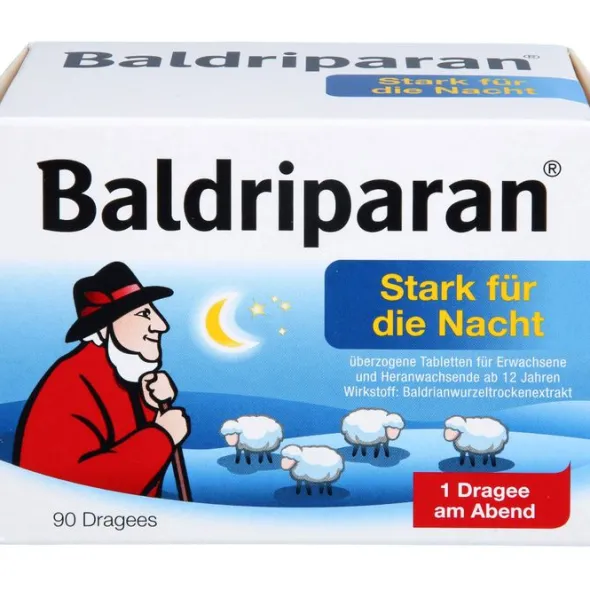 BALDRIPARAN Stark für die Nacht überzogene Tab. 90 St