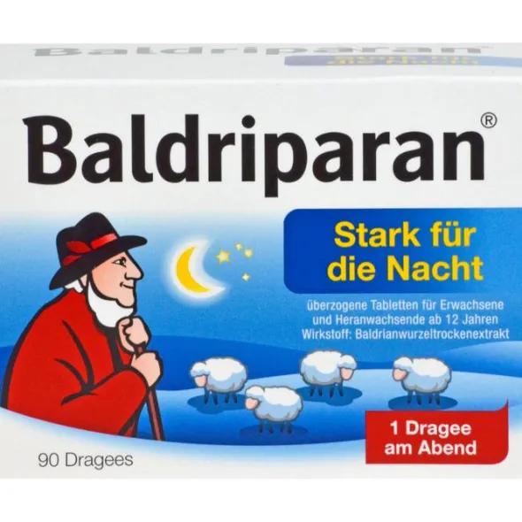 BALDRIPARAN Stark für die Nacht überzogene Tab. 90 St