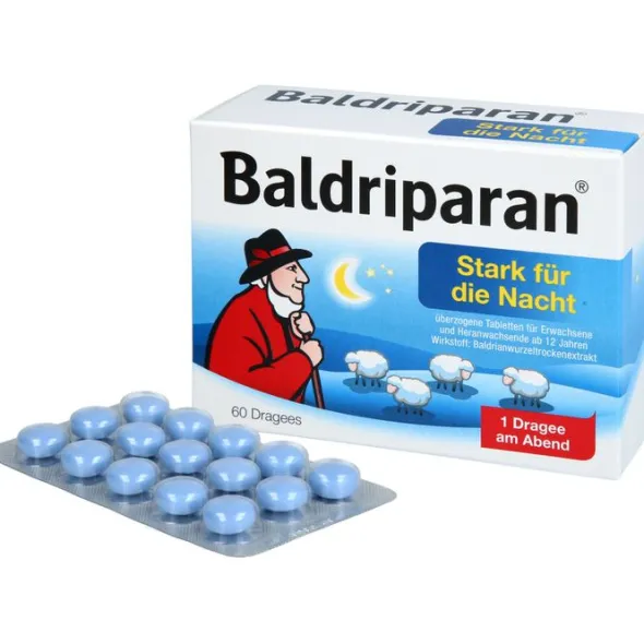 BALDRIPARAN Stark für die Nacht überzogene Tab. 60 St
