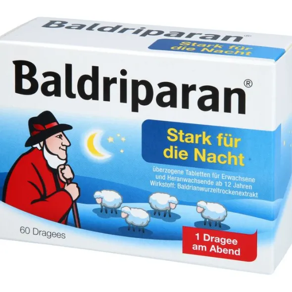 BALDRIPARAN Stark für die Nacht überzogene Tab. 60 St