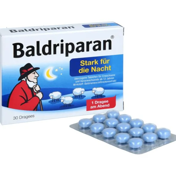 BALDRIPARAN Stark für die Nacht überzogene Tab. 30 St