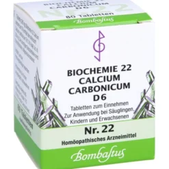 BIOCHEMIE 22 Calcium carbonicum D 6 Tabletten 80 St