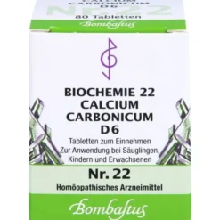 BIOCHEMIE 22 Calcium carbonicum D 6 Tabletten 80 St