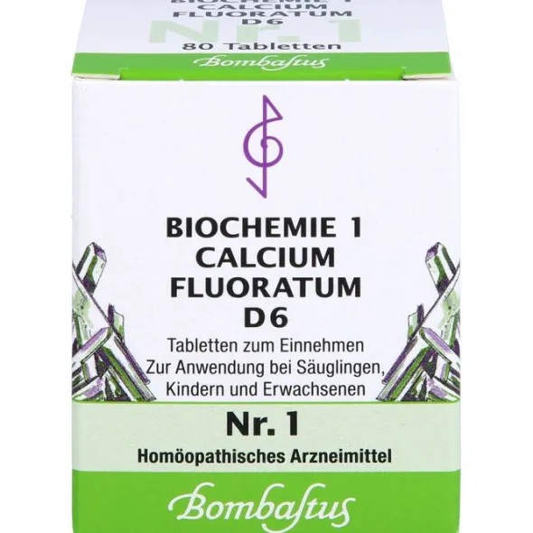 BIOCHEMIE 1 Calcium fluoratum D 6 Tabletten 80 St