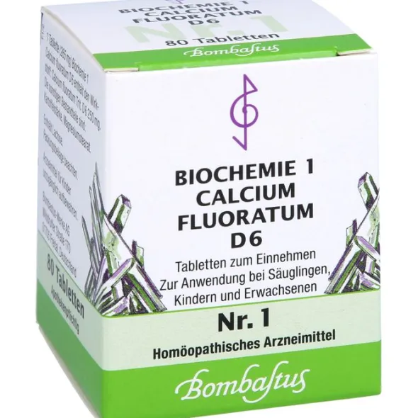 BIOCHEMIE 1 Calcium fluoratum D 6 Tabletten 80 St
