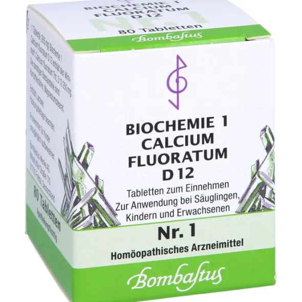 BIOCHEMIE 1 Calcium fluoratum D 12 Tabletten 80 St