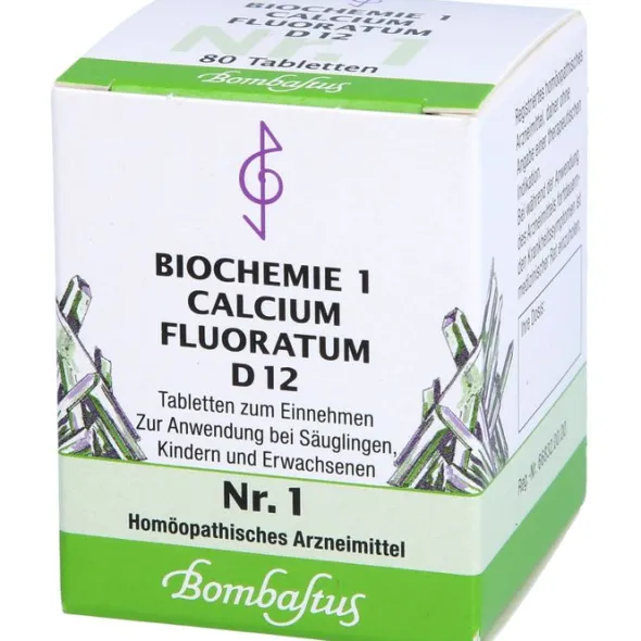 BIOCHEMIE 1 Calcium fluoratum D 12 Tabletten 80 St