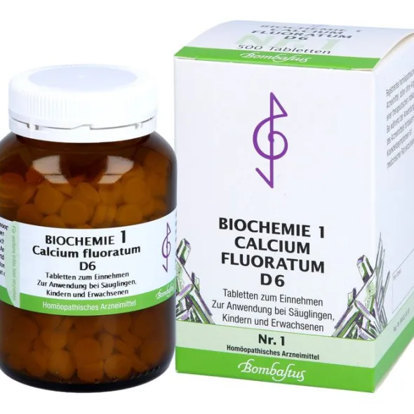 BIOCHEMIE 1 Calcium fluoratum D 6 Tabletten 500 St