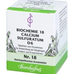 BIOCHEMIE 18 Calcium sulfuratum D 6 Tabletten 80 St