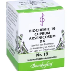 BIOCHEMIE 19 Cuprum arsenicosum D 6 Tabletten 80 St