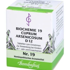 BIOCHEMIE 19 Cuprum arsenicosum D 12 Tabletten 80 St