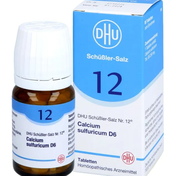 BIOCHEMIE DHU 12 Calcium sulfuricum D 6 Tabletten 80 St
