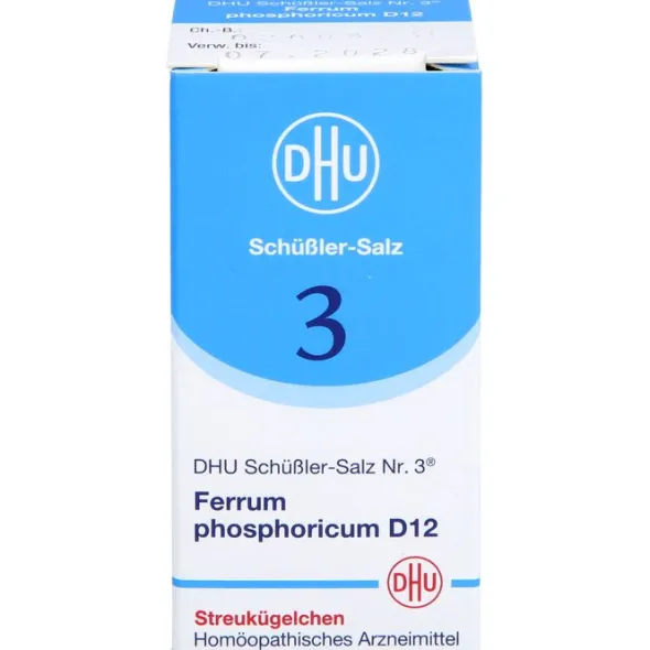 BIOCHEMIE DHU 3 Ferrum phosphoricum D 12 Globuli 10 g