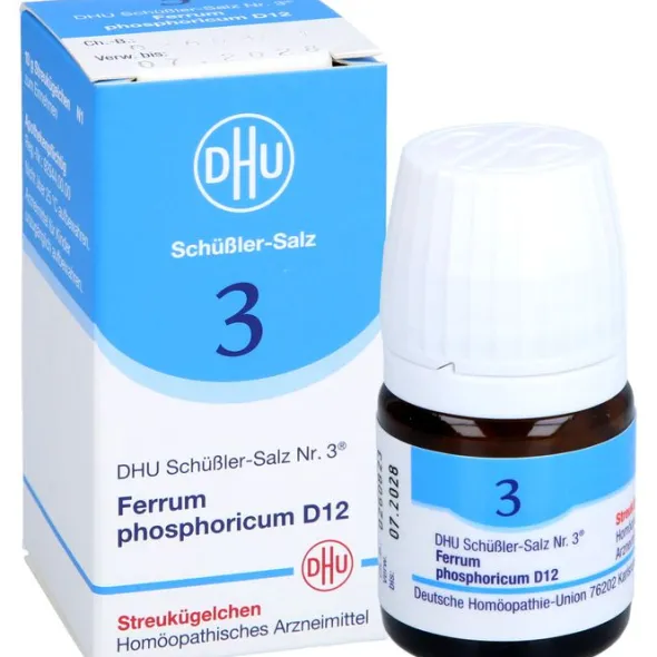 BIOCHEMIE DHU 3 Ferrum phosphoricum D 12 Globuli 10 g