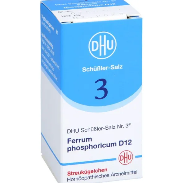 BIOCHEMIE DHU 3 Ferrum phosphoricum D 12 Globuli 10 g