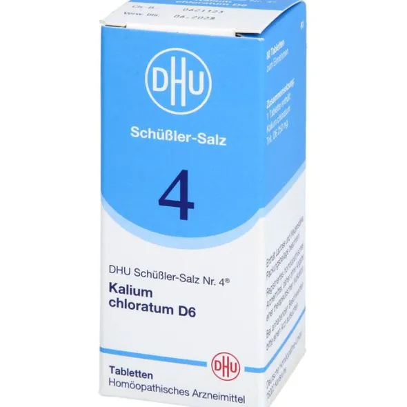 BIOCHEMIE DHU 4 Kalium chloratum D 6 Tabletten 80 St