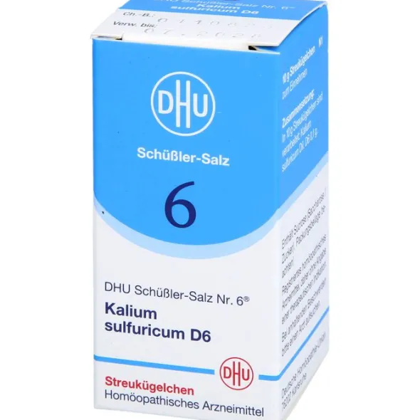 BIOCHEMIE DHU 6 Kalium sulfuricum D 6 Globuli 10 g