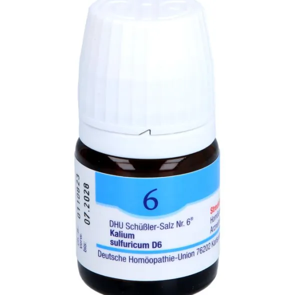 BIOCHEMIE DHU 6 Kalium sulfuricum D 6 Globuli 10 g