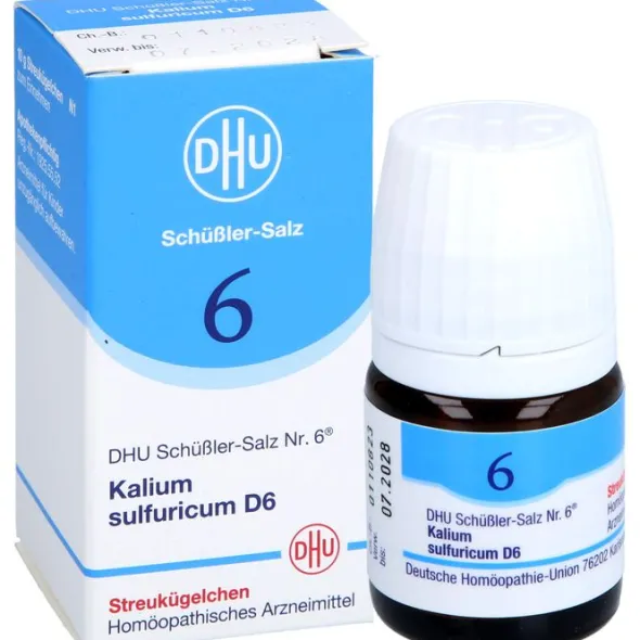 BIOCHEMIE DHU 6 Kalium sulfuricum D 6 Globuli 10 g