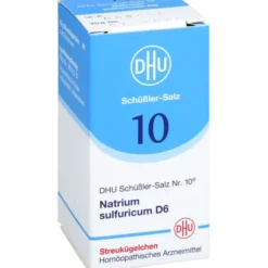 BIOCHEMIE DHU 10 Natrium sulfuricum D 6 Globuli 10 g