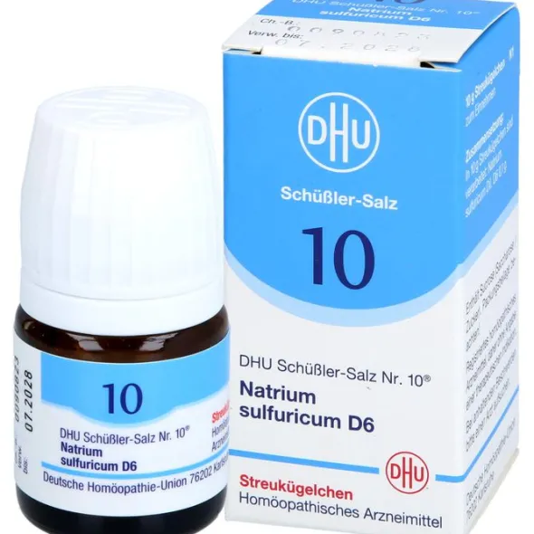 BIOCHEMIE DHU 10 Natrium sulfuricum D 6 Globuli 10 g