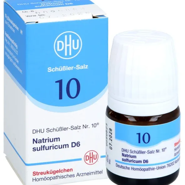 BIOCHEMIE DHU 10 Natrium sulfuricum D 6 Globuli 10 g