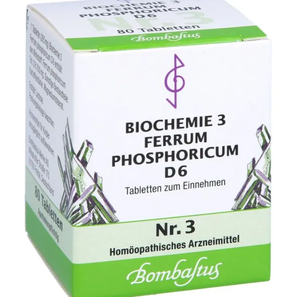 BIOCHEMIE 3 Ferrum phosphoricum D 6 Tabletten 80 St