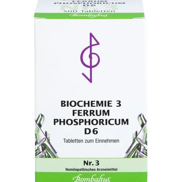 BIOCHEMIE 3 Ferrum phosphoricum D 6 Tabletten 500 St