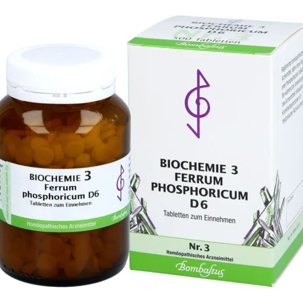 BIOCHEMIE 3 Ferrum phosphoricum D 6 Tabletten 500 St